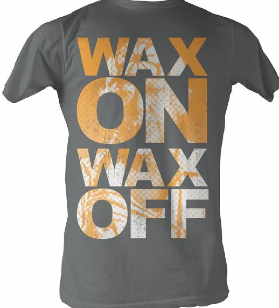 Karate Kid - Wax On Wax Off Charcoal Male T-Shirt