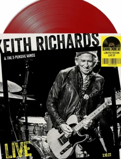 Keith Richards & The X-Pensive Winos - Live 3.10.22 LP Vinyl Record (2025 Record Store Day Exclusive Etched Red Coloured Vinyl)