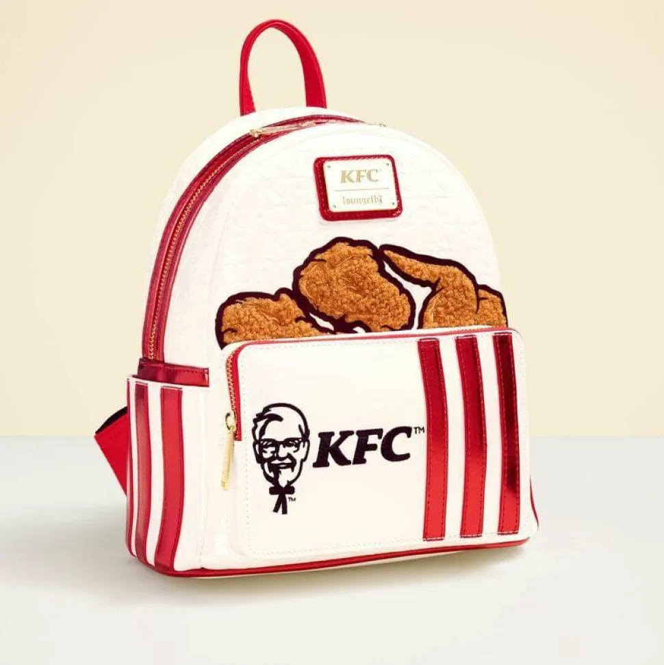 KFC - Chicken Bucket Sherpa 10" Faux Leather Mini Backpack