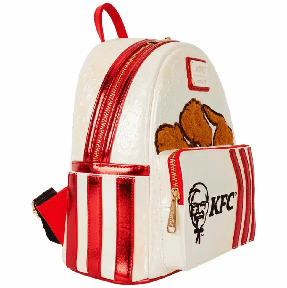 KFC - Chicken Bucket Sherpa 10" Faux Leather Mini Backpack