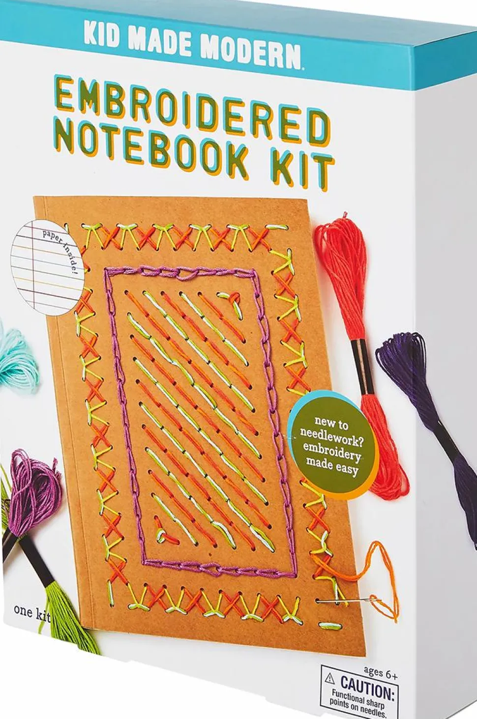 Kid Made Modern - Embroidered Notebook Kit