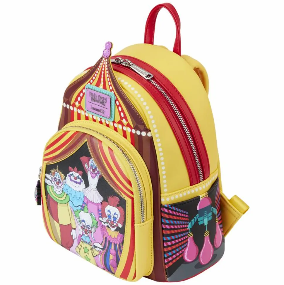 Killer Klowns from Outer Space - Glow in the Dark 10" Faux Leather Mini Backpack