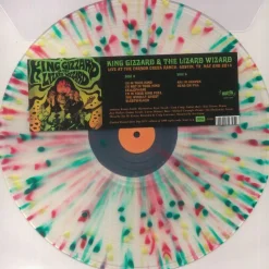 King Gizzard & The Lizard Wizard - Live At Carson Creek Ranch, Austin, TX May 2nd 2014 LP Vinyl Record (2023 Record Store Day Exclusive Red/Green/Yellow Splatter on Clear Vinyl)