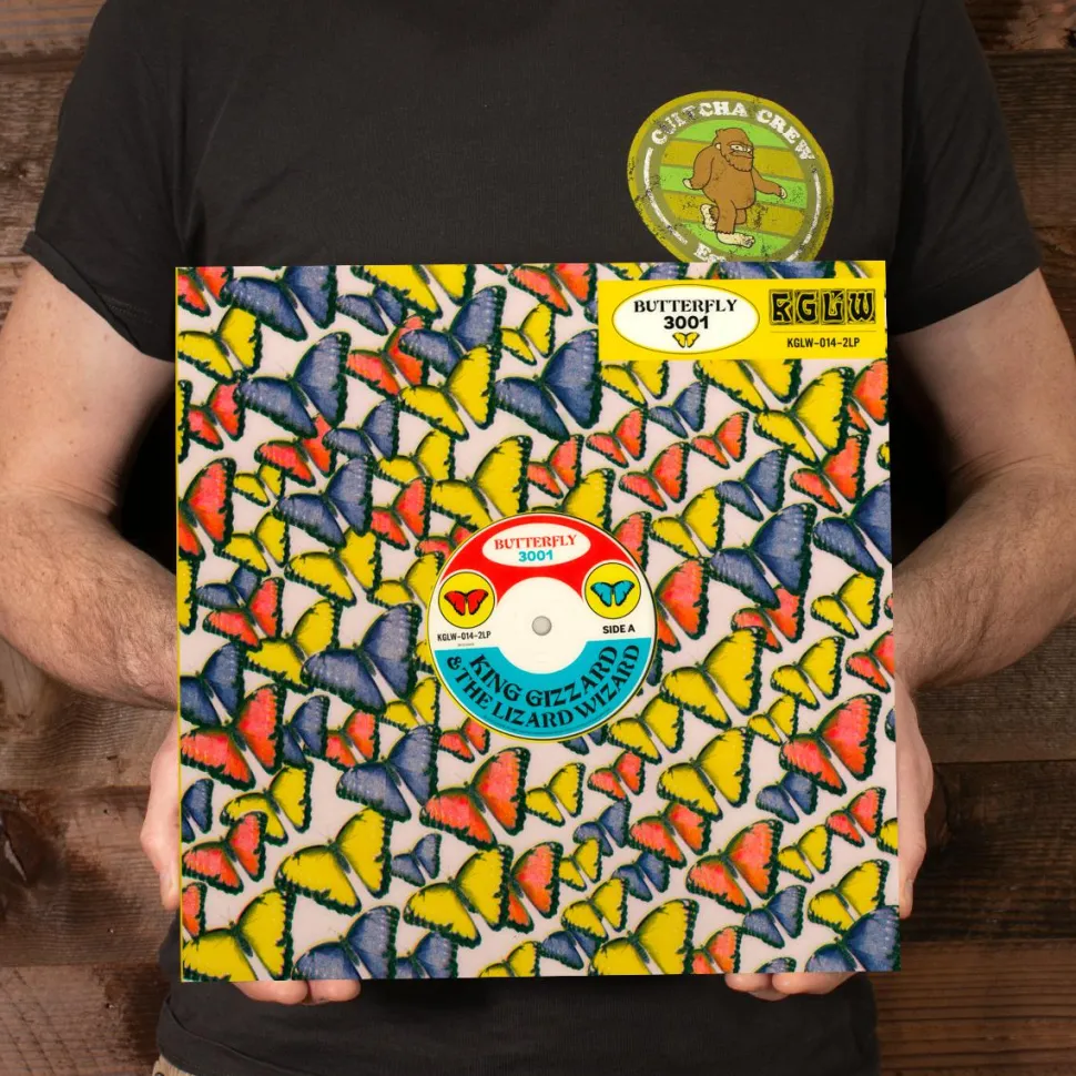 King Gizzard & The Lizard Wizard - Butterfly 3001 2xLP Vinyl Record (Dark Blue Marbled “Morpho Wax Edition”)