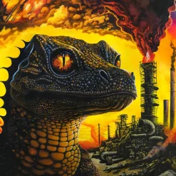 King Gizzard & The Lizard Wizard - PetroDragonic Apocalypse; or, Dawn of Eternal Night: An Annihilation of Planet Earth and the Beginning of Merciless Damnation 2xLP Vinyl Record (Recycled Black Vinyl)