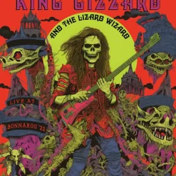 King Gizzard & The Lizard Wizard - Live At Bonnaroo '22 2xLP Vinyl Record (Plutonium Green & Magma Red Coloured Vinyl)