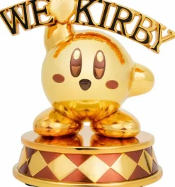 Kirby - We Love Kirby (Gold Edition) 4" Mini Metal Statue