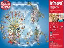 K’Nex - 3-in-1 Classic Amusement Park Construction Set (744 Pieces)