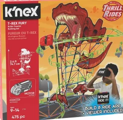 K’Nex - T-Rex Fury Roller Coaster Construction Set (473 Pieces)