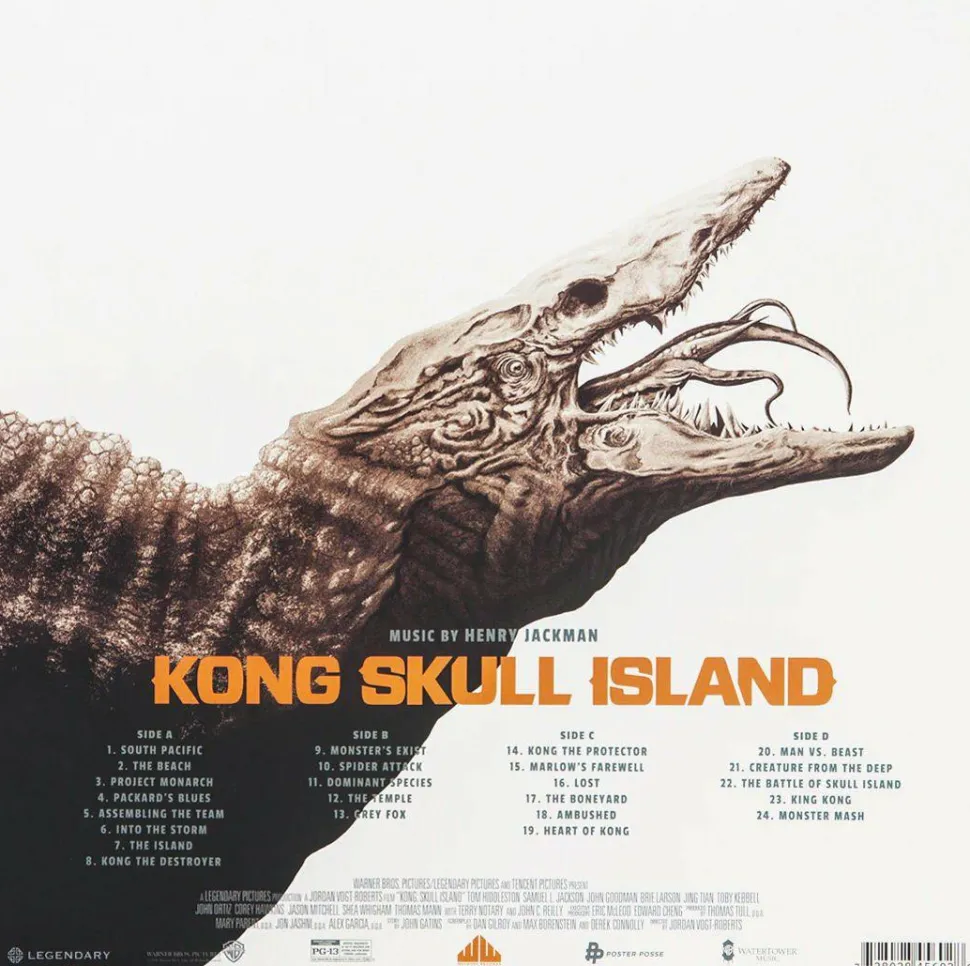 Kong: Skull Island - Original Motion Picture Score by Henry Jackman 2xLP Vinyl Record (“Lava” Coloured Vinyl)
