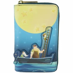 La Luna - Moon Glow in the Dark 4" Faux Leather Zip-Around Wallet