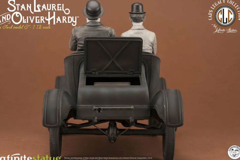 Laurel & Hardy - Stan Laurel & Oliver Hardy on Ford Model J 1/12th Scale Statue