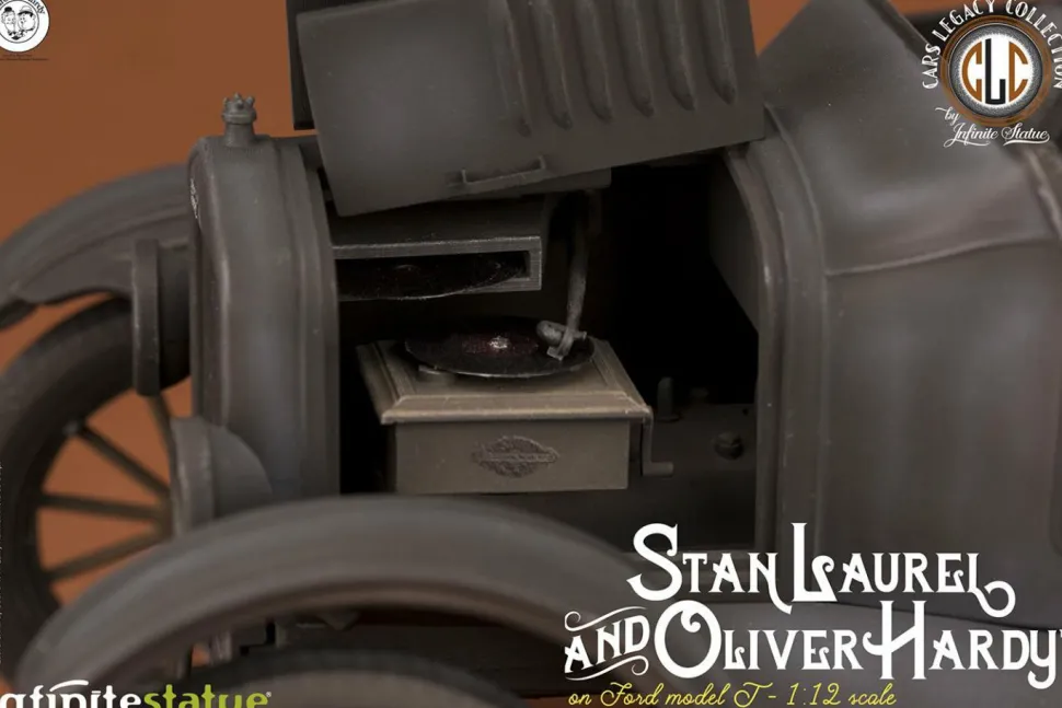 Laurel & Hardy - Stan Laurel & Oliver Hardy on Ford Model J 1/12th Scale Statue