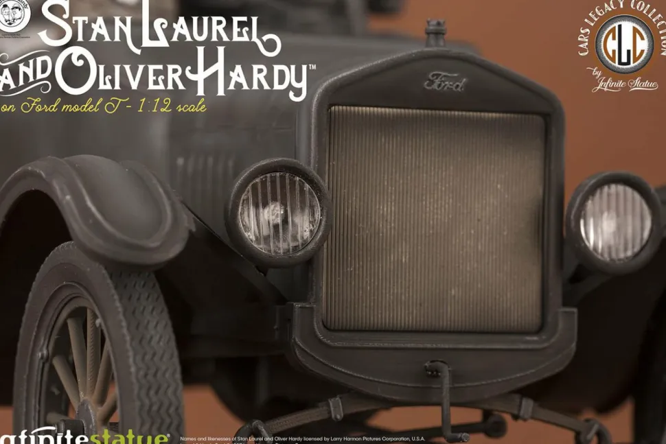 Laurel & Hardy - Stan Laurel & Oliver Hardy on Ford Model J 1/12th Scale Statue