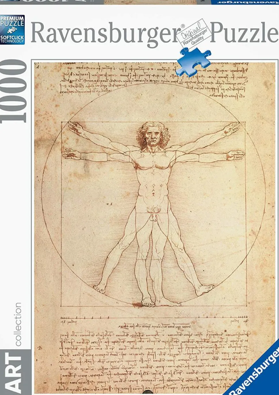 Leonardo Da Vinci - Uomo Vitruviano: The Vitruvian Man Puzzle (1000 Pieces)