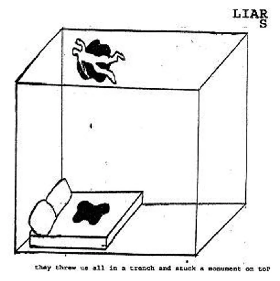 Liars - They Threw Us All in a Trench and Stuck a Monument on Top LP Vinyl Record (Recycled Coloured Vinyl)