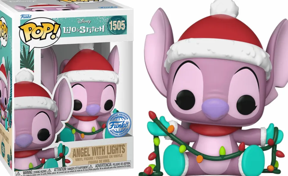 Lilo & Stitch - Angel with Lights Holiday Pop! Vinyl Figure (Popcultcha Exclusive)