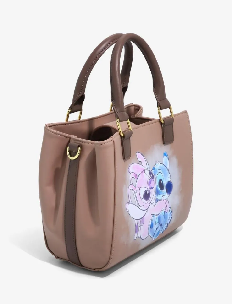 Lilo & Stitch - Stitch & Angel 8” Faux Leather Crossbody Bag