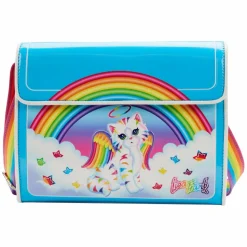 Lisa Frank - Angel Kitty 7” Faux Leather Crossbody Bag