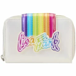 Lisa Frank - Rainbow Logo 4” Faux Leather Zip-Around Wallet