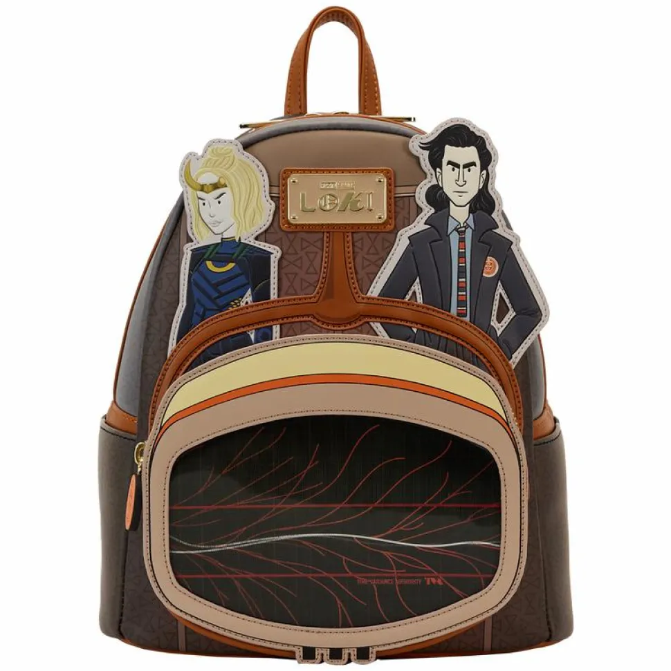 Loki - TVA Multiverse Lenticular 10" Faux Leather Mini Backpack