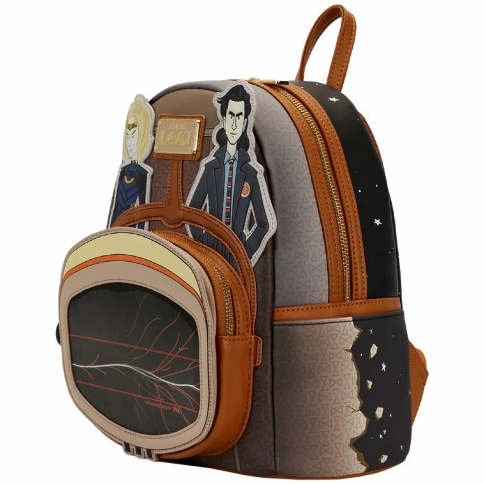 Loki - TVA Multiverse Lenticular 10" Faux Leather Mini Backpack
