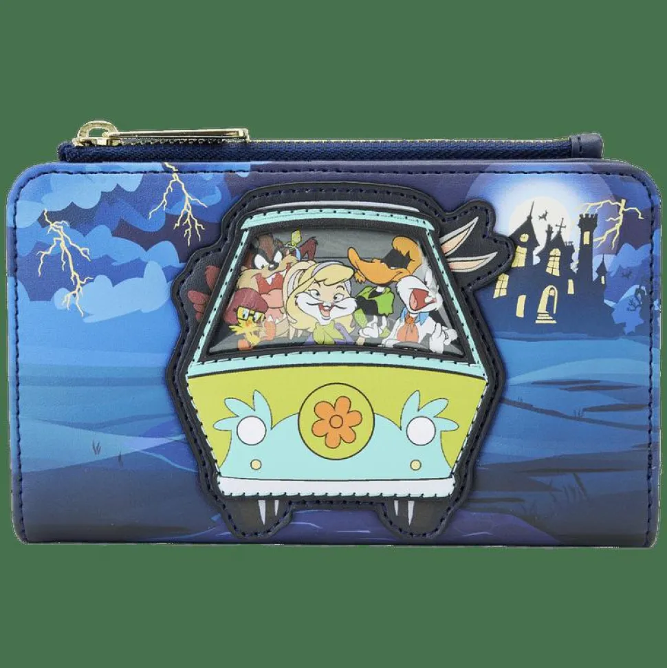 Looney Tunes x Scooby Doo - Warner Bros. 100th Anniversary Mashup Glow in the Dark 4" Faux Leather Flap Wallet
