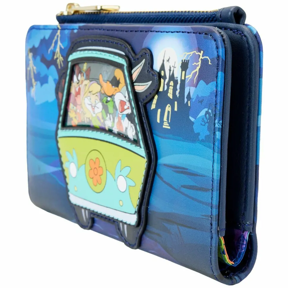 Looney Tunes x Scooby Doo - Warner Bros. 100th Anniversary Mashup Glow in the Dark 4" Faux Leather Flap Wallet