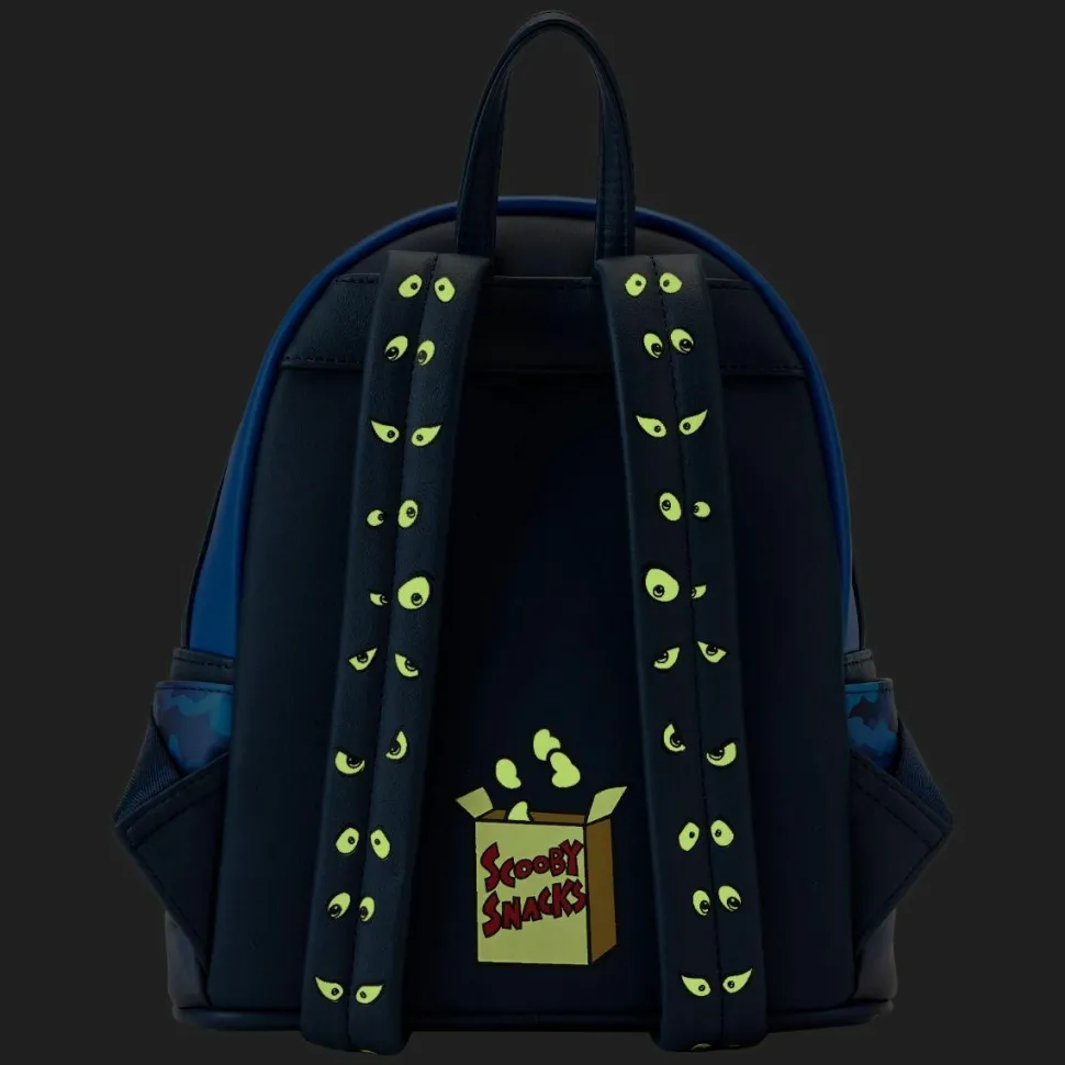 Looney Tunes x Scooby Doo - Warner Bros. 100th Anniversary Mashup Glow in the Dark 10" Faux Leather Mini Backpack