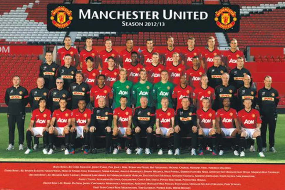 Manchester United FC - Team 2012/13 Poster