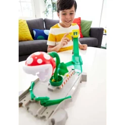 Mario Kart - Piranha Plant Slide Track Set Hot Wheels 1/64th Scale Die-Cast Vehicle Playset