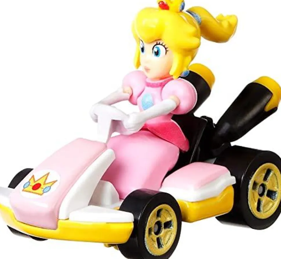 Mario Kart - Princess Peach (Standard Kart) Hot Wheels 1/64th Scale Die-Cast Vehicle