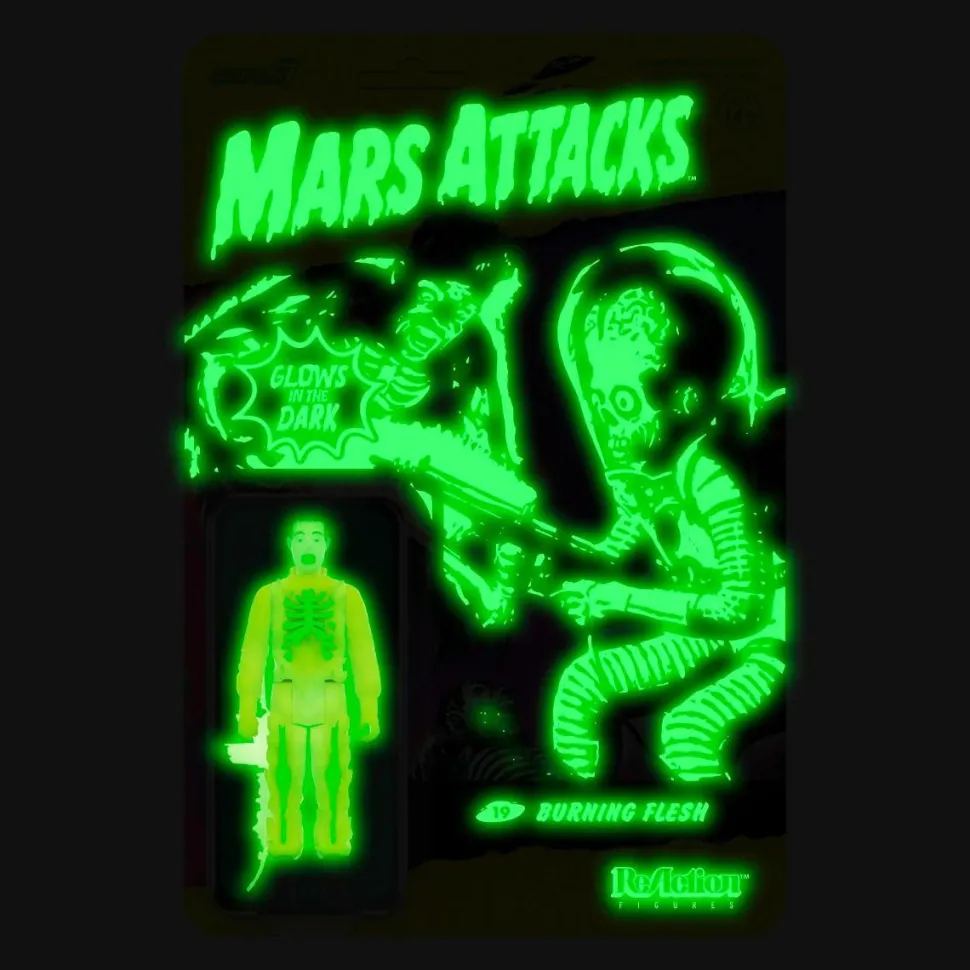 Mars Attacks - Burning Flesh Glow in the Dark ReAction 3.75” Action Figure