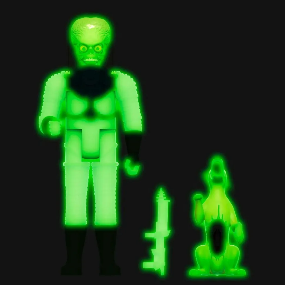 Mars Attacks - Destroying a Dog Glow in the Dark ReAction 3.75” Action Figure