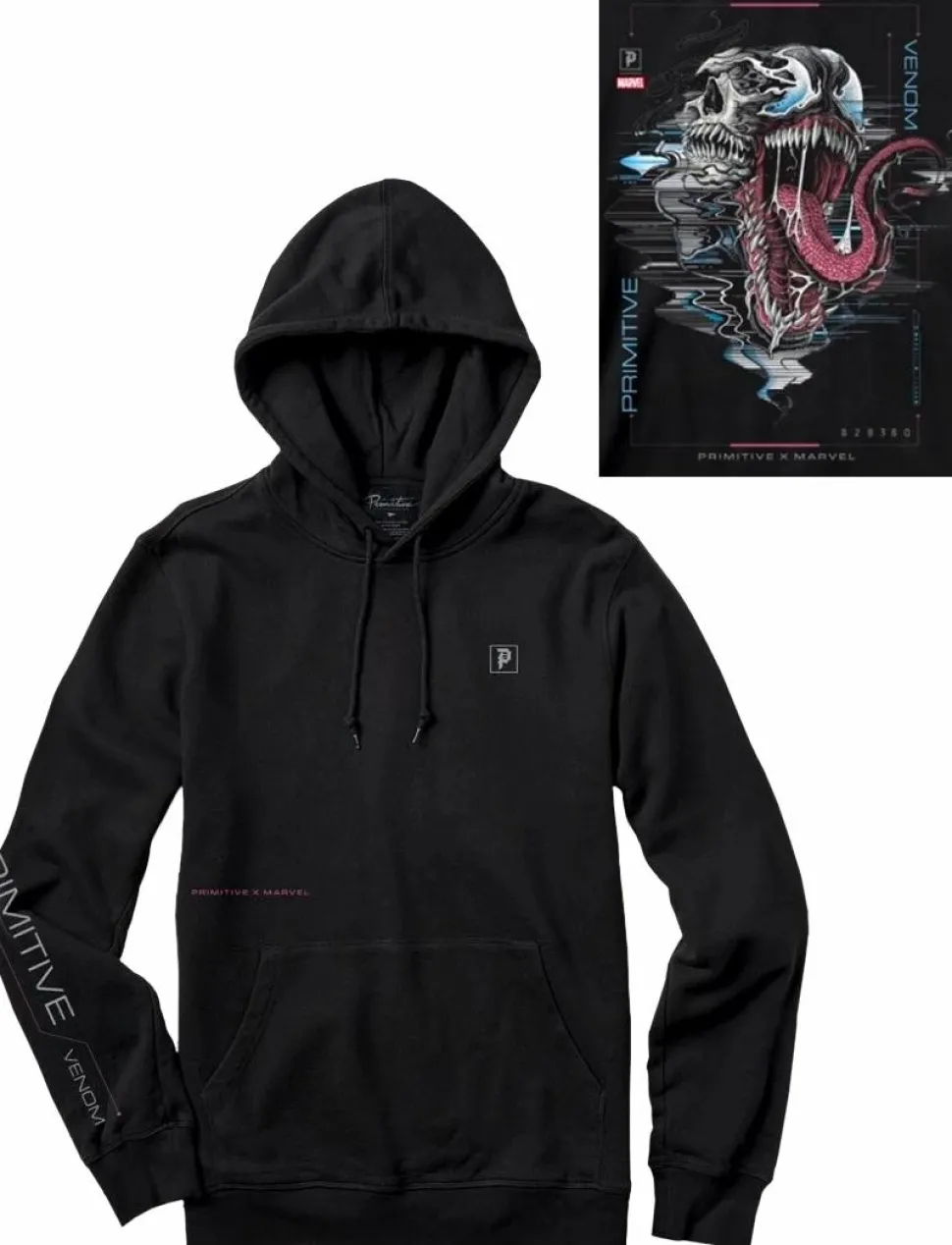 Marvel - Marvel x Primitive Venom Black Sweatshirt Hoodie