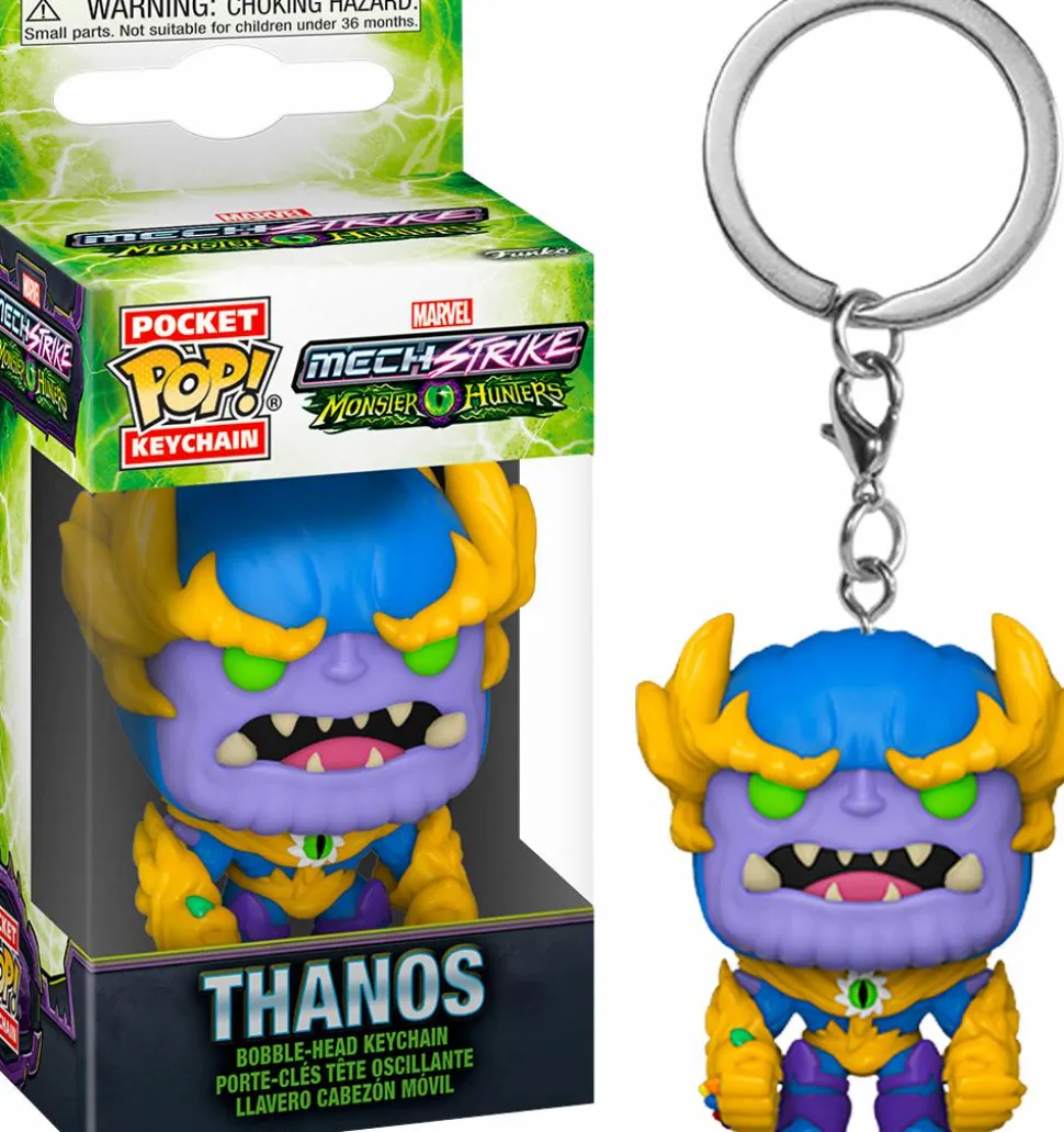 Marvel Mech Strike: Monster Hunters - Thanos Pocket Pop! Vinyl Keychain