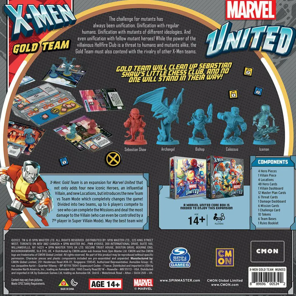 Marvel United - X-Men: Gold Team Board Game Expansion