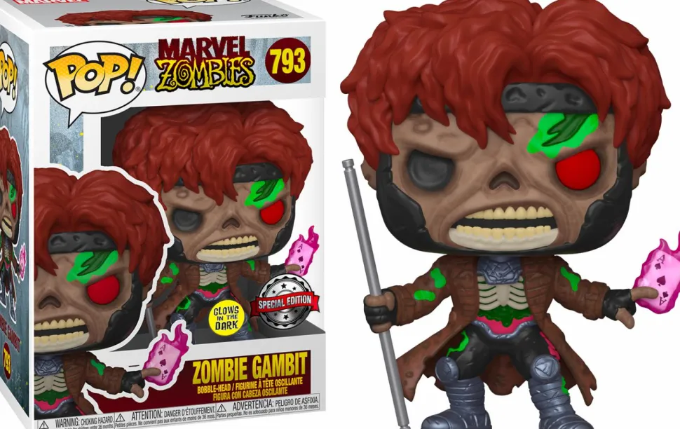 Marvel Zombies - Gambit Zombie Glow in the Dark Pop! Vinyl Figure