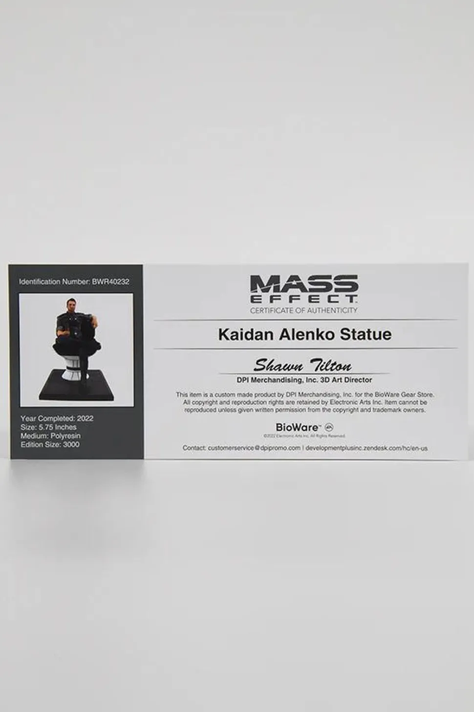 Mass Effect - Kaidan Alenko 5" Statue
