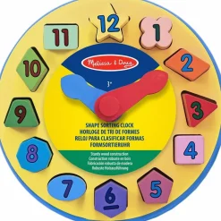 Melissa and Doug - Wooden Shape Sorting Clock