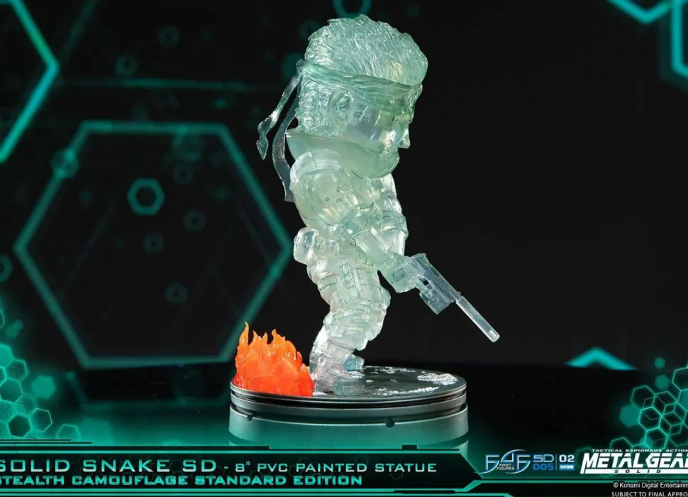 Metal Gear Solid - Solid Snake Stealth Camouflage 8" PVC Statue