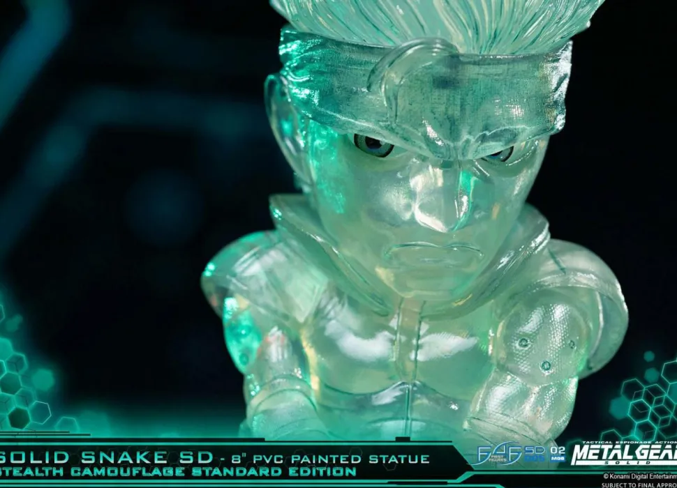 Metal Gear Solid - Solid Snake Stealth Camouflage 8" PVC Statue