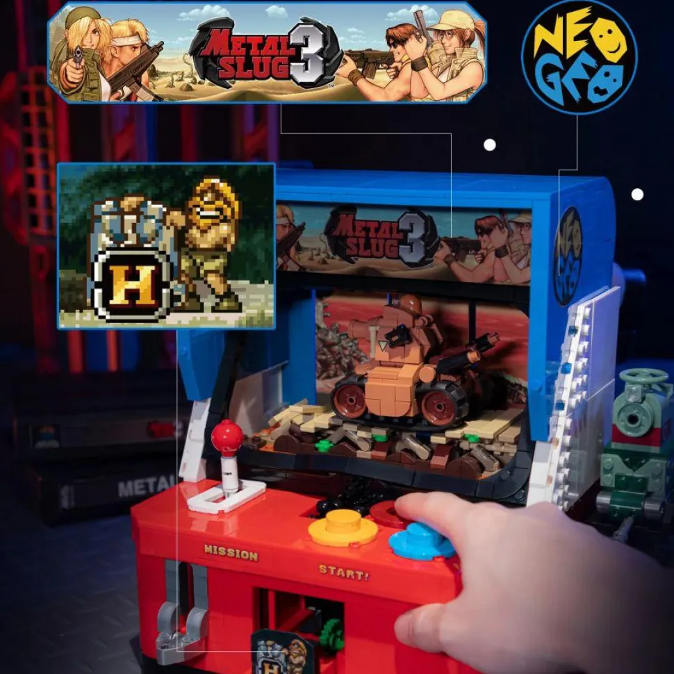Metal Slug 3 - Neo Geo Arcade Machine Building Block Construction Set (1290 Pieces)