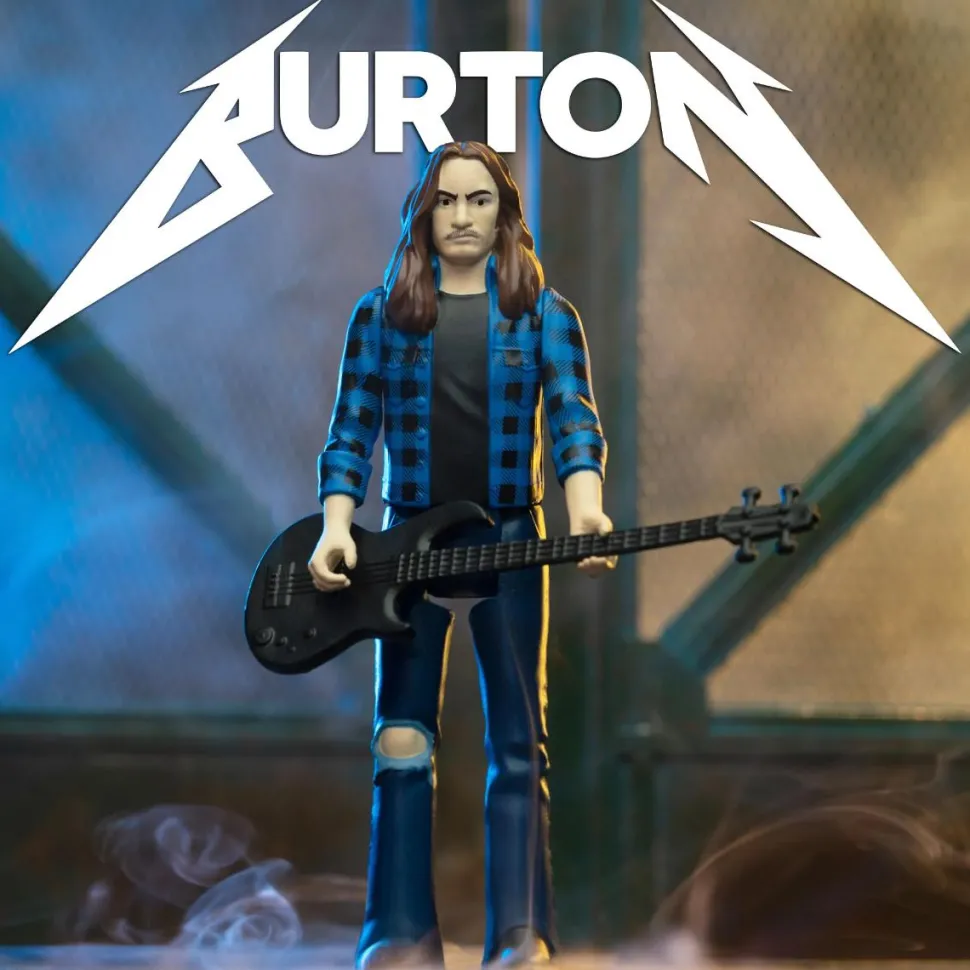 Metallica - Cliff Burton (Flannel Shirt) ReAction 3.75" Action Figure