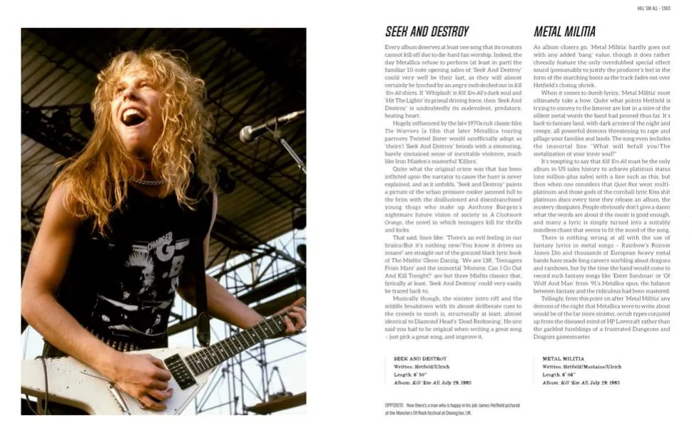 Metallica - The Stories Behind the Songs Hardcover Book