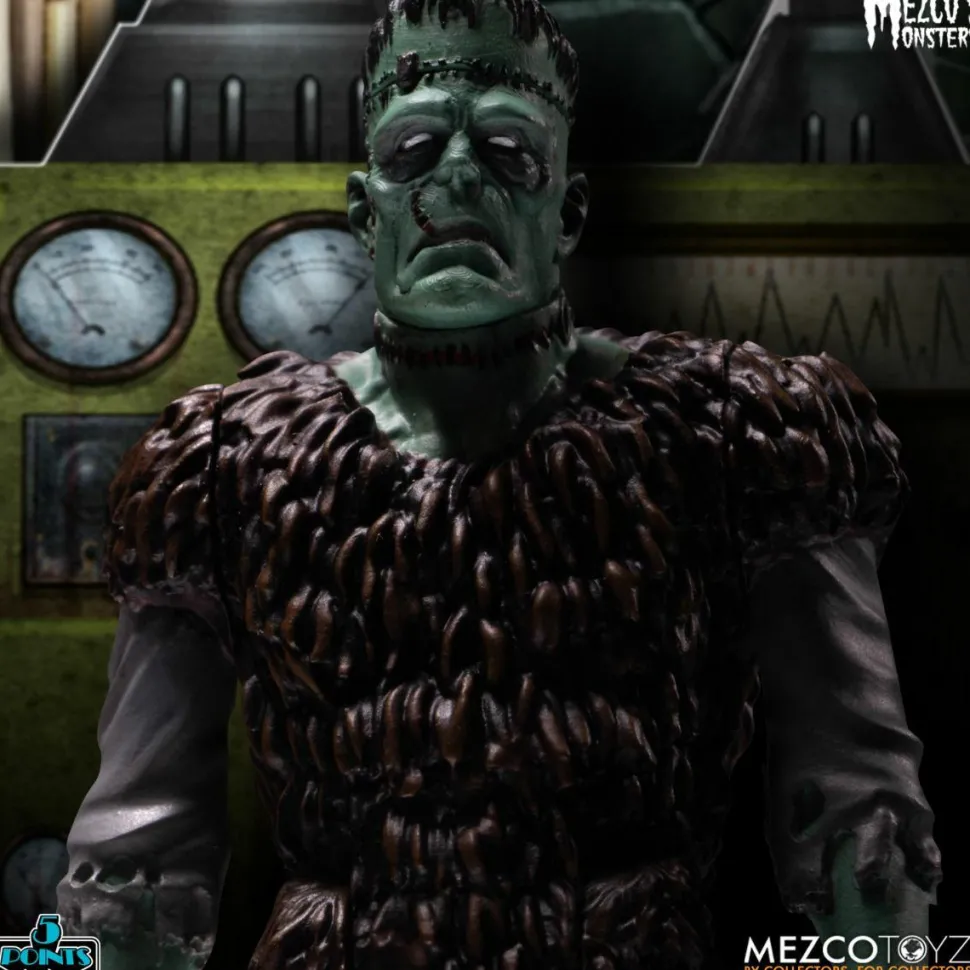 Mezco’s Monsters - Tower of Fear Deluxe 5-Points 3.75” Action Figure 5-Pack