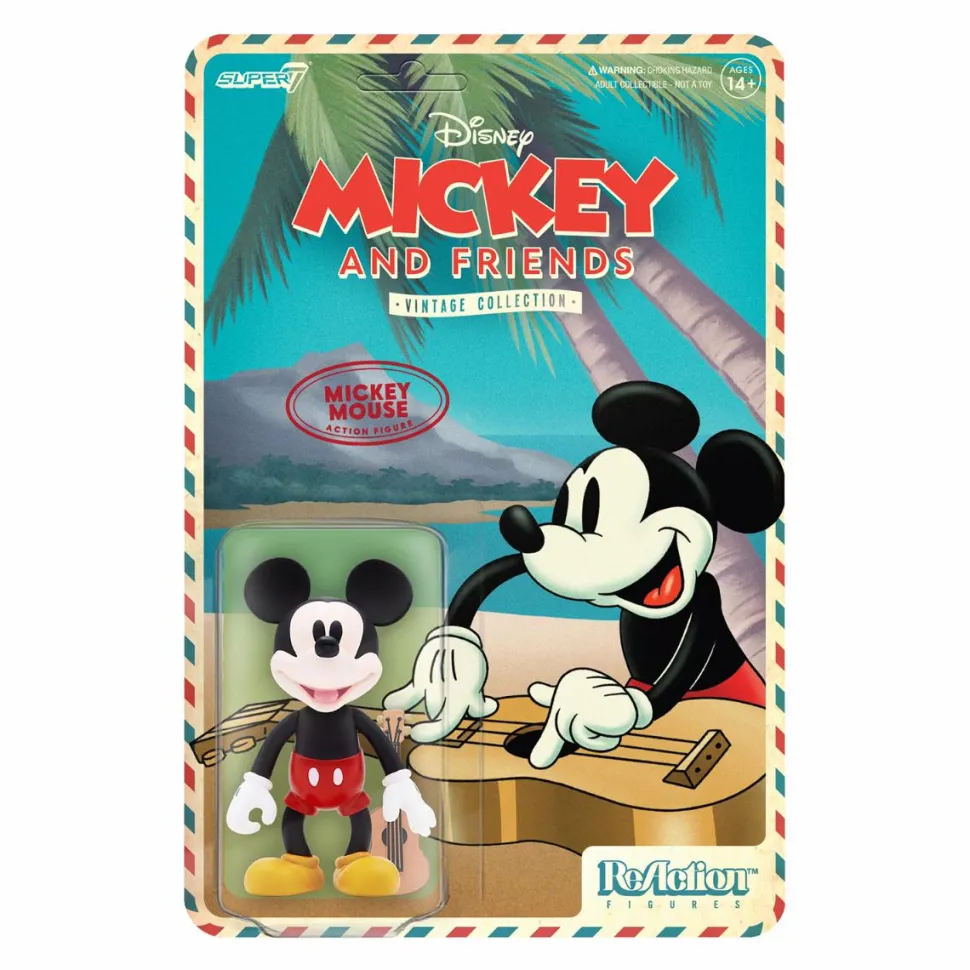 Mickey and Friends - Mickey Mouse (Hawaiian Holiday) ReAction 3.75” Action Figure