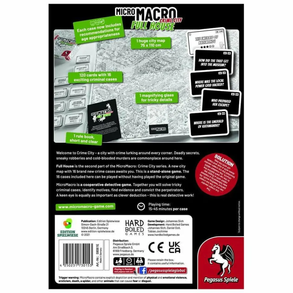 MicroMacro Crime City - Full House Board Game