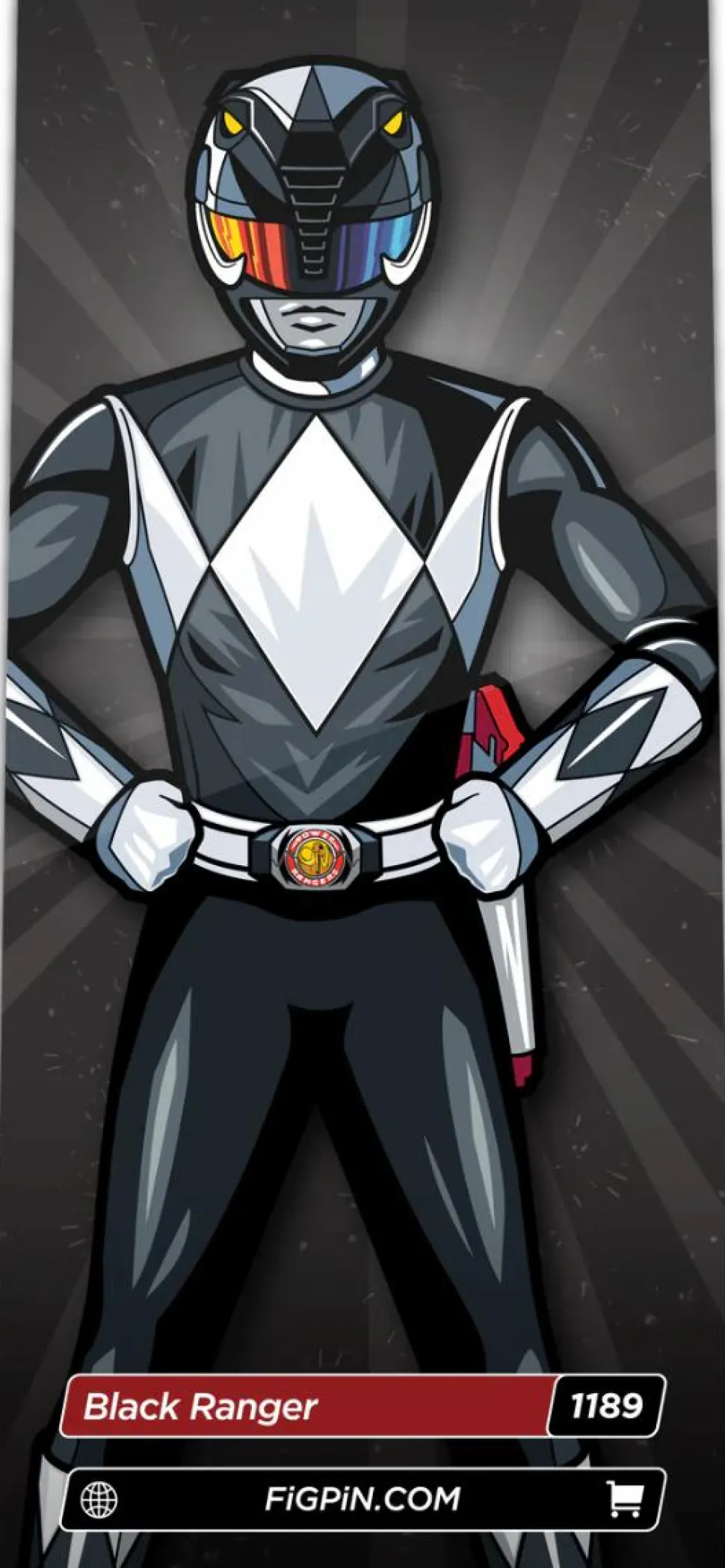 Mighty Morphin Power Rangers - Black Ranger FigPin Enamel Pin