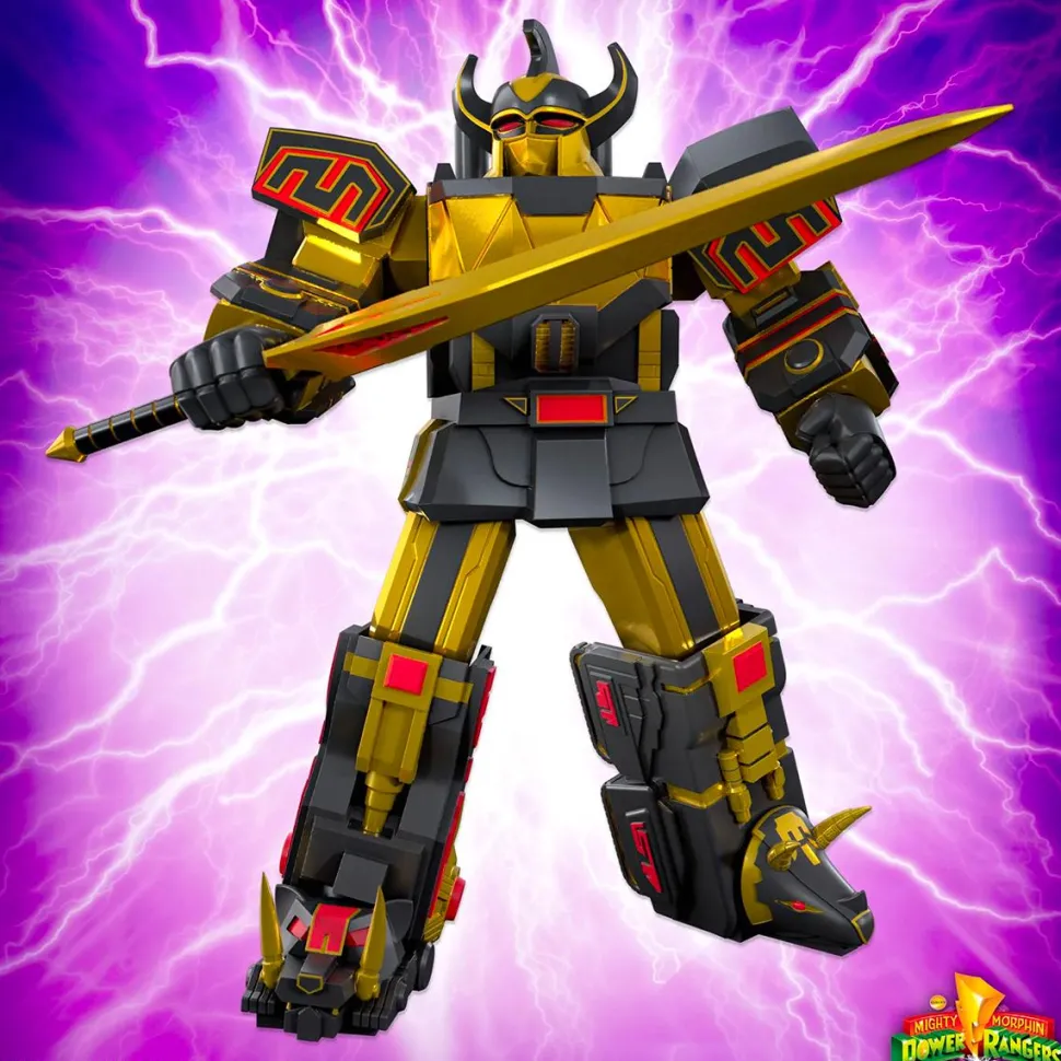 Mighty Morphin' Power Rangers - Megazord (Black & Gold Variant) Ultimates! 8" Action Figure (Wave 5)